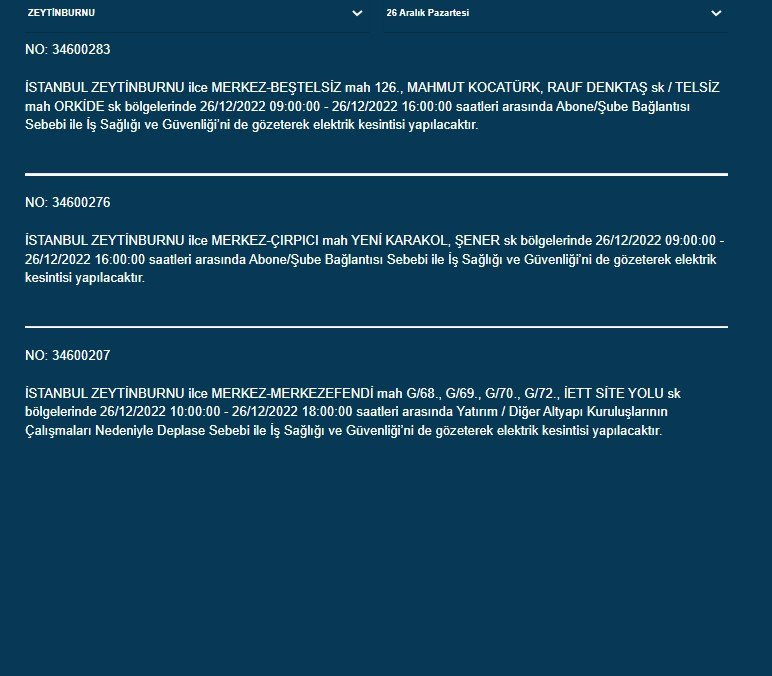 İstanbul'da elektrik kesintisi. 22 ilçede birden - Resim: 3