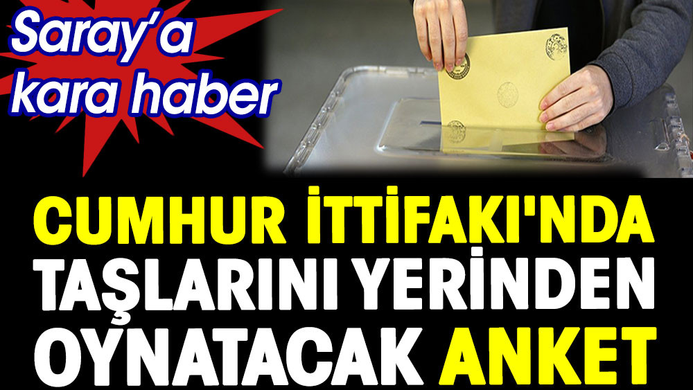 Cumhur İttifakı'nda taşları yerinden oynatacak anket - Resim: 1
