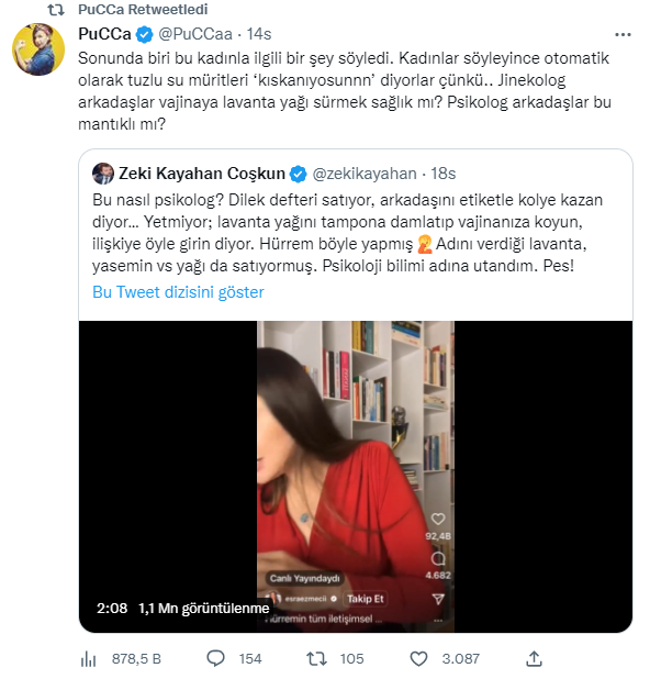 Psikolog Esra Ezmeci’nin cinsel istek artırıcı önerisine tepki yağdı. Ezmeci çok ayıp bir tavsiyede bulunmuştu - Resim: 11