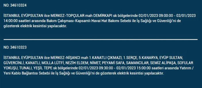 İstanbullular dikkat! Hangi ilçelerde elektrik kesintisi olacak - Resim: 12