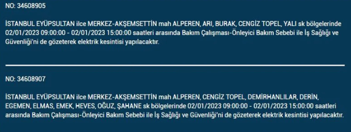 İstanbullular dikkat! Hangi ilçelerde elektrik kesintisi olacak - Resim: 11
