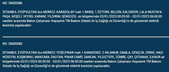 İstanbullular dikkat! Hangi ilçelerde elektrik kesintisi olacak - Resim: 10