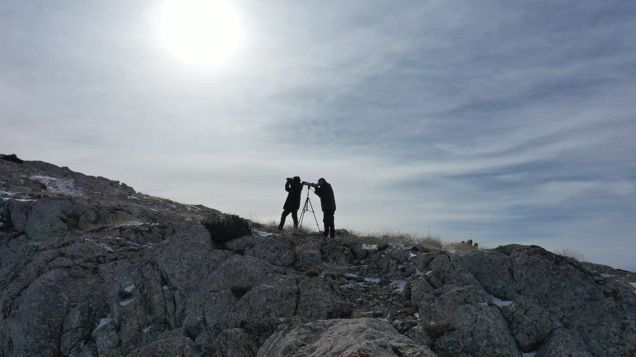 Dağların süsü olan yaban keçisi sürücü dronla görüntülendi - Resim: 3