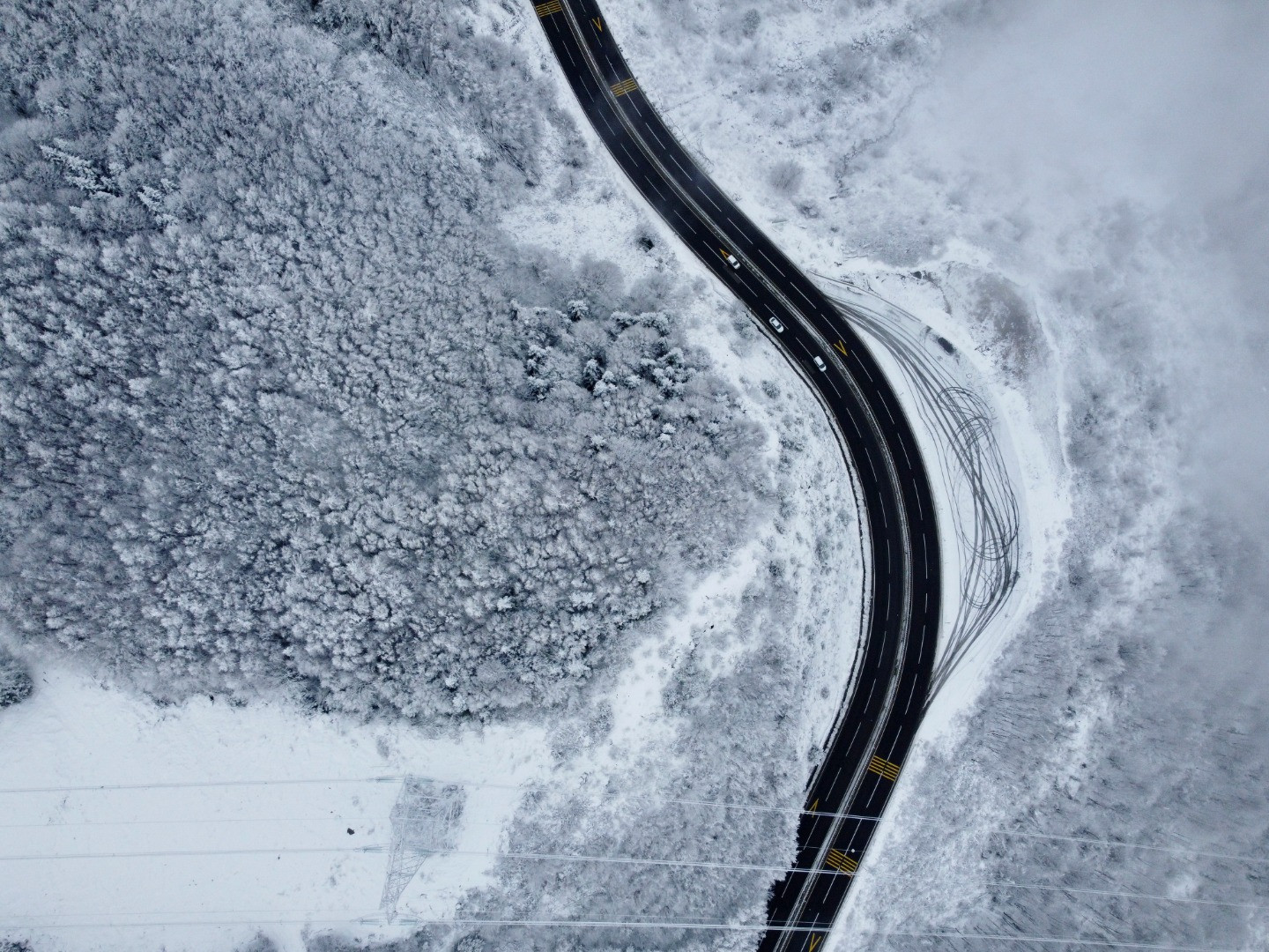 Bolu Dağı'ndaki kar yağışı aralıklarla sürüyor - Resim: 16