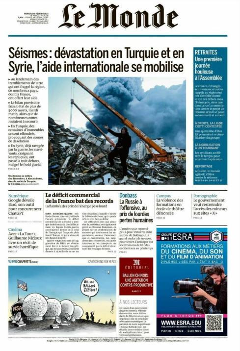 Türkiye’yi yıkan deprem dünya basınına böyle yansıdı - Resim: 5