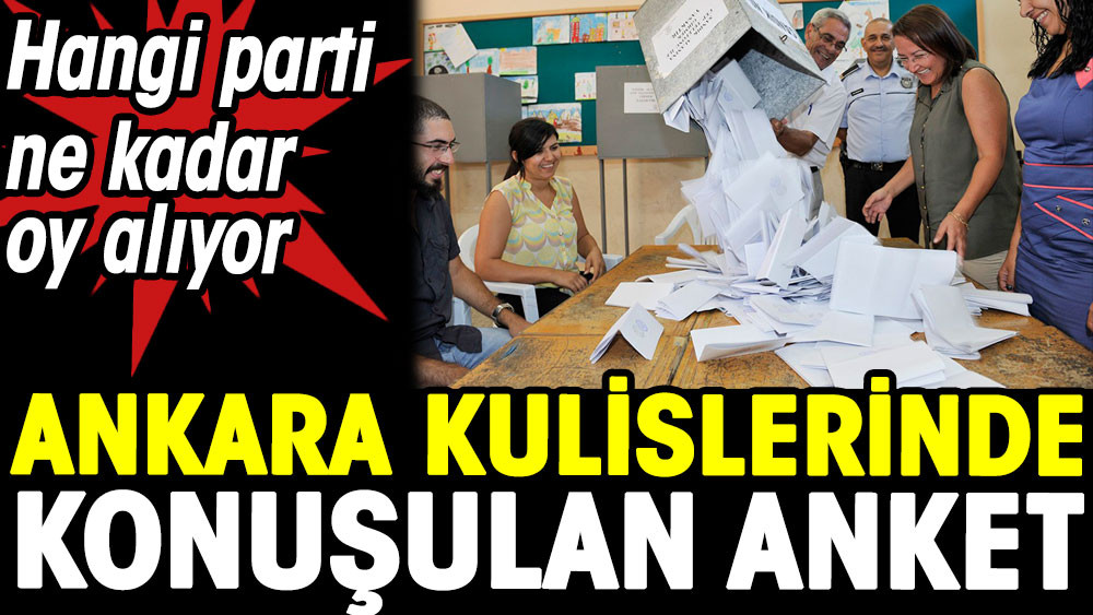 Hangi parti ne kadar oy alıyor. Ankara kulislerinde konuşulan anket - Resim: 1