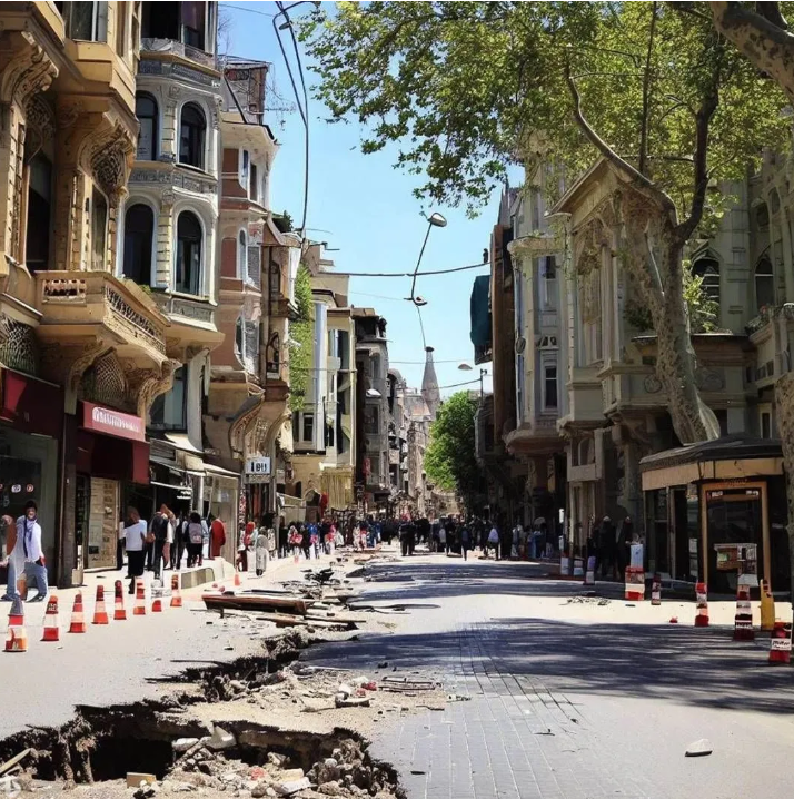 Yapay zeka İstanbul depremini çizdi. Resimler korkunç - Resim: 26