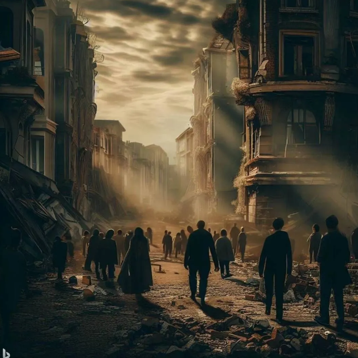 Yapay zeka İstanbul depremini çizdi. Resimler korkunç - Resim: 10