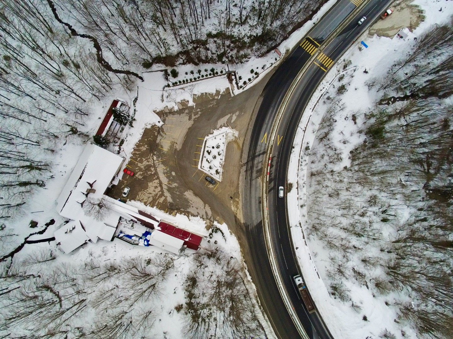 Bolu Dağı'nda kar manzarası havadan görüntülendi - Resim: 15