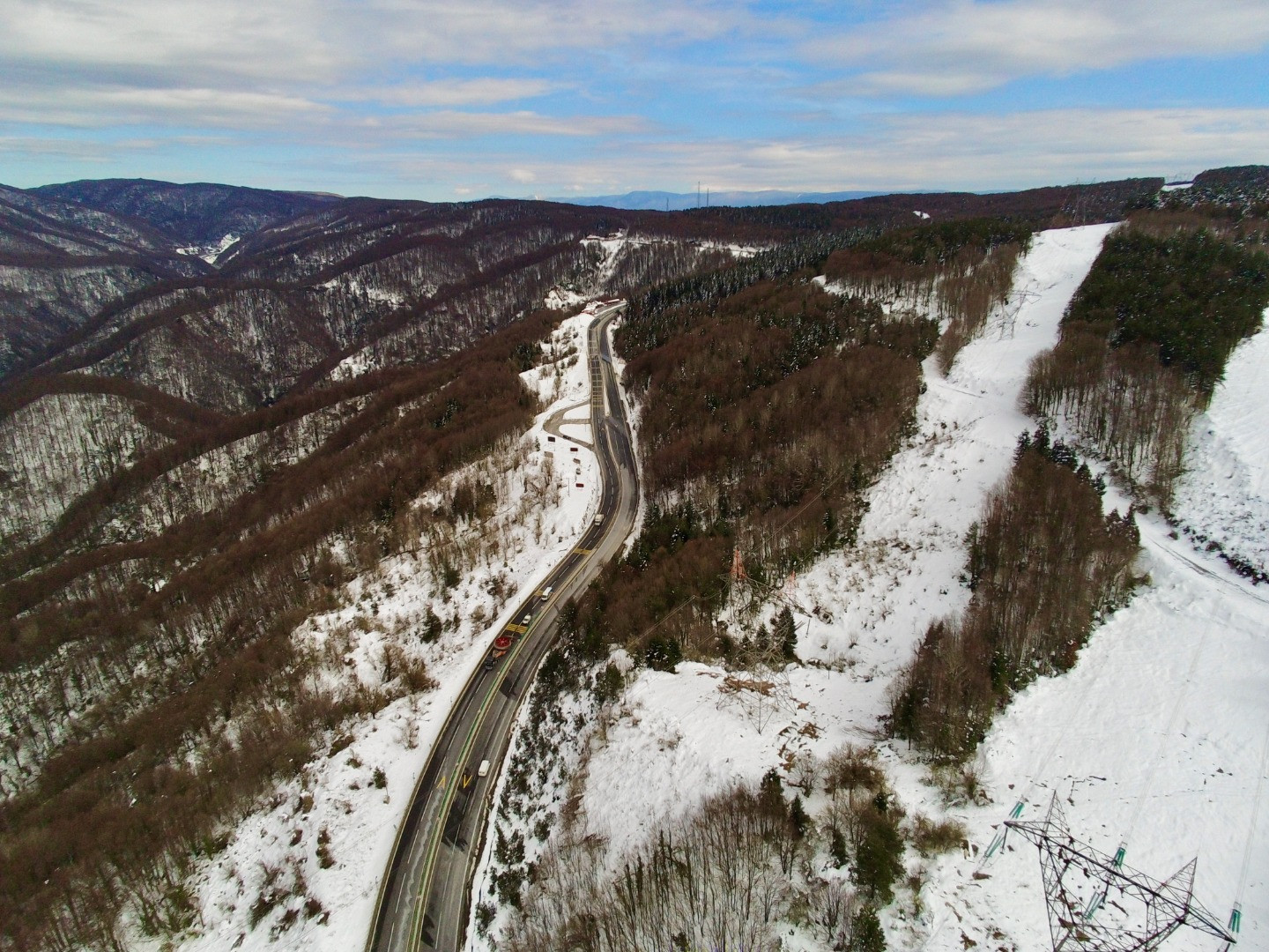 Bolu Dağı'nda kar manzarası havadan görüntülendi - Resim: 5