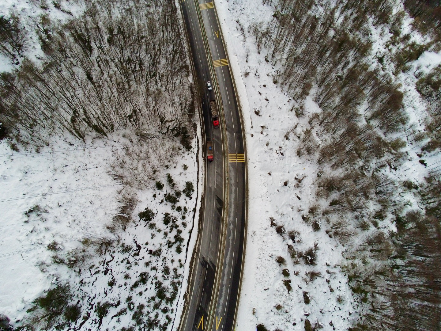 Bolu Dağı'nda kar manzarası havadan görüntülendi - Resim: 4