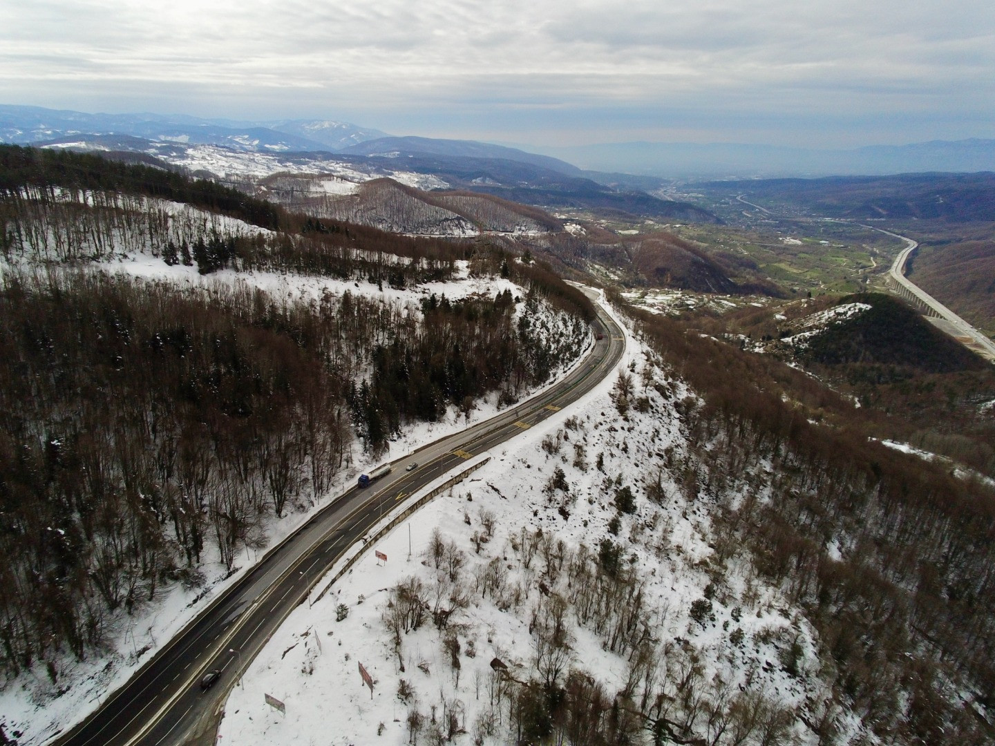 Bolu Dağı'nda kar manzarası havadan görüntülendi - Resim: 3