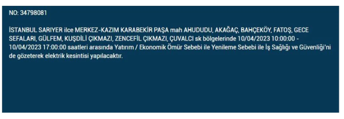 İstanbul'da elektrik kesintisi olacak ilçeler belli oldu - Resim: 26