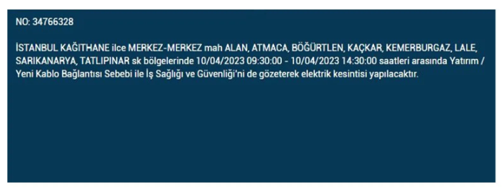 İstanbul'da elektrik kesintisi olacak ilçeler belli oldu - Resim: 22