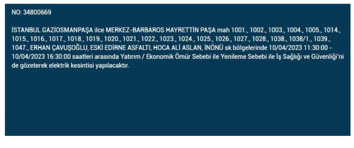 İstanbul'da elektrik kesintisi olacak ilçeler belli oldu - Resim: 21