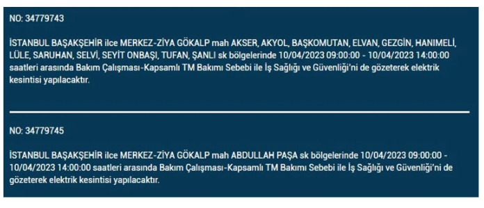 İstanbul'da elektrik kesintisi olacak ilçeler belli oldu - Resim: 6