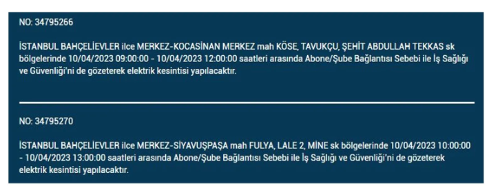 İstanbul'da elektrik kesintisi olacak ilçeler belli oldu - Resim: 4