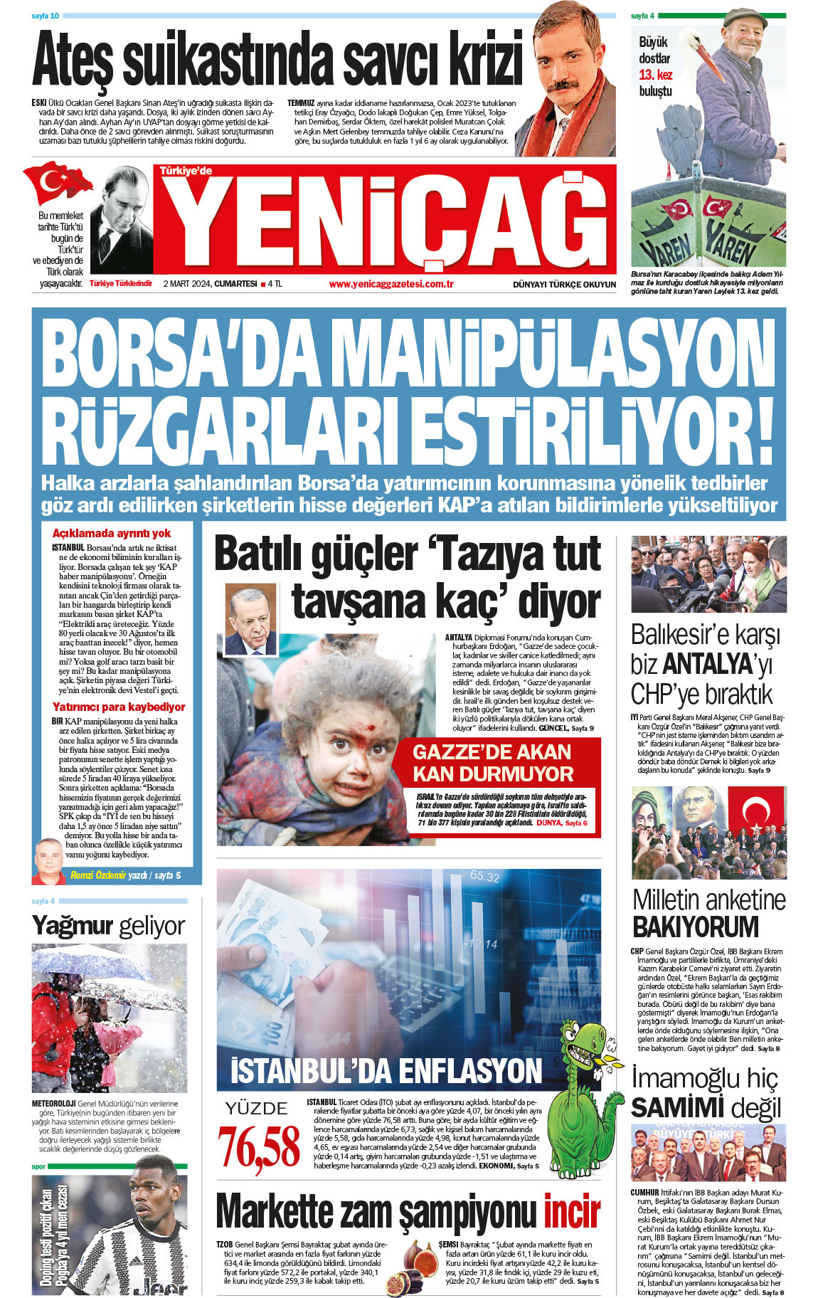 2 Mart 2024 Cumartesi