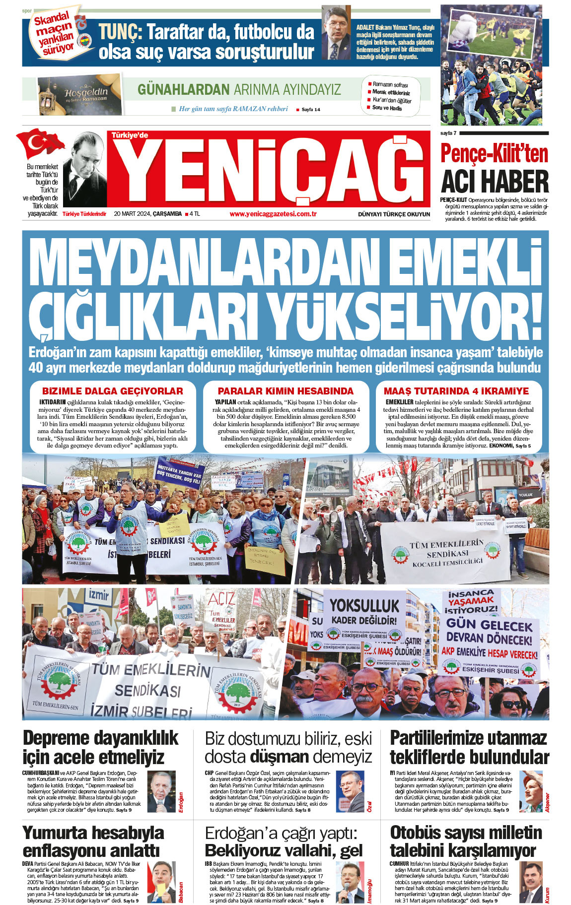 20 Mart 2024 Çarşamba