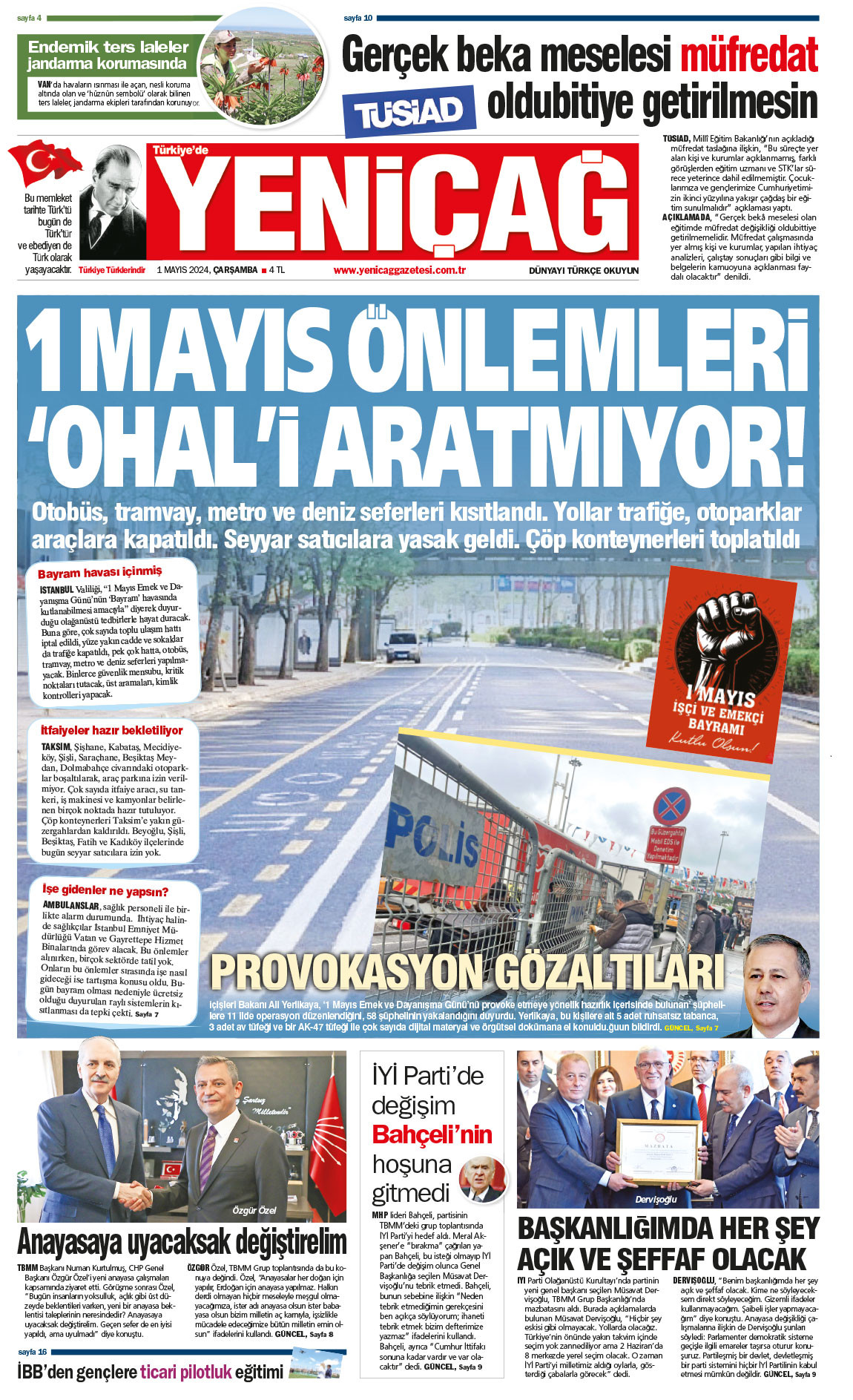 1 Mayıs 2024 Çarşamba