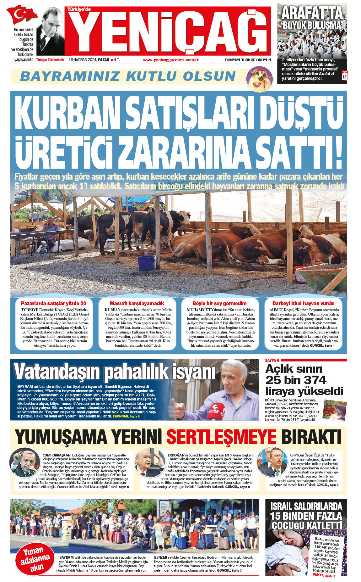 16 Haziran 2024 Pazar