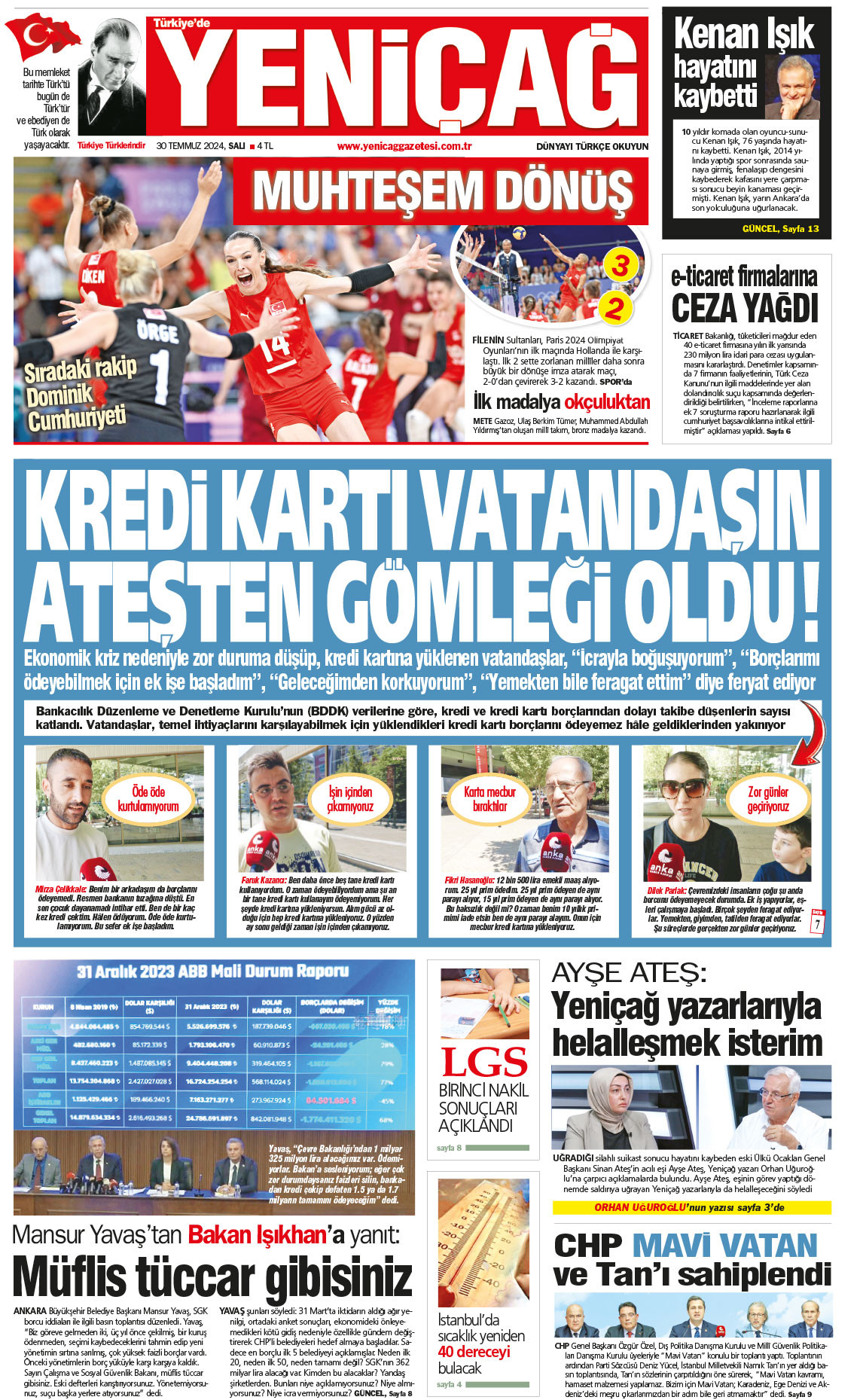 30 Temmuz 2024 Salı