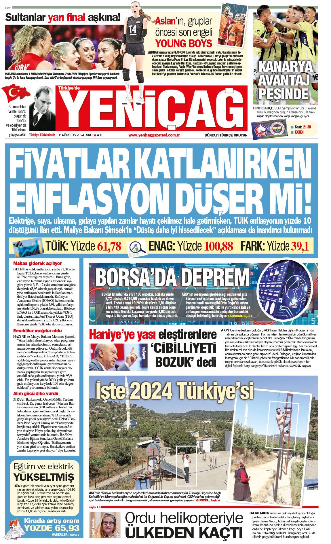 6 Ağustos 2024 Salı