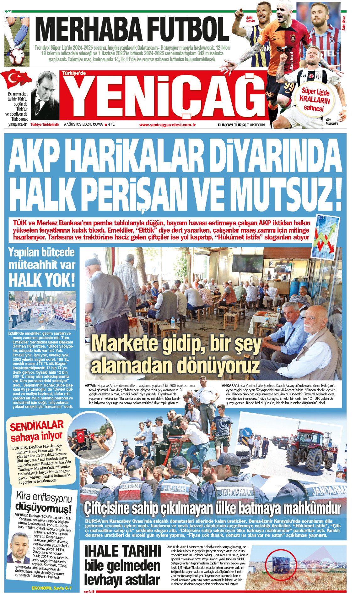 9 Ağustos 2024 Cuma