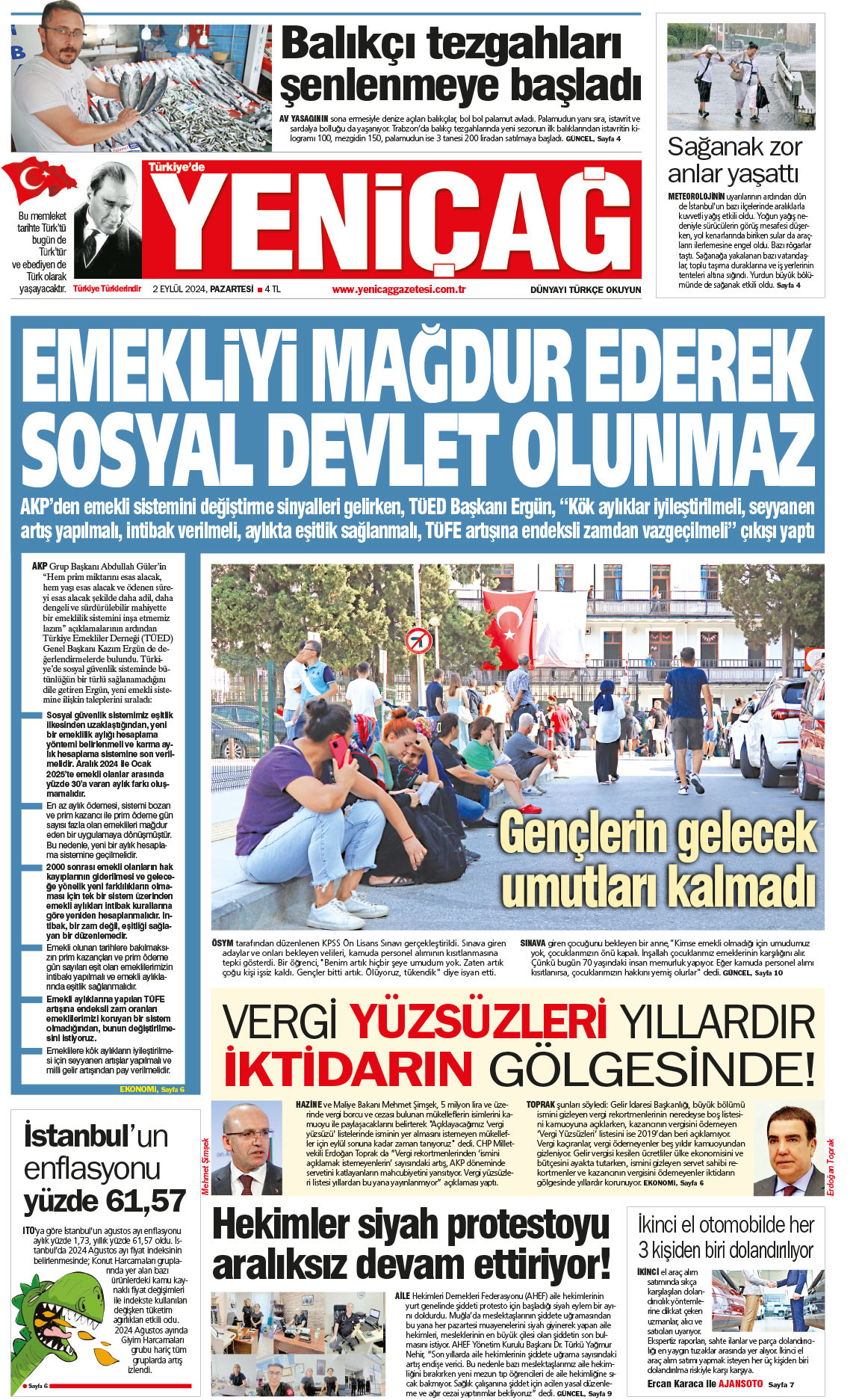 2 Eylül 2024 Pazartesi