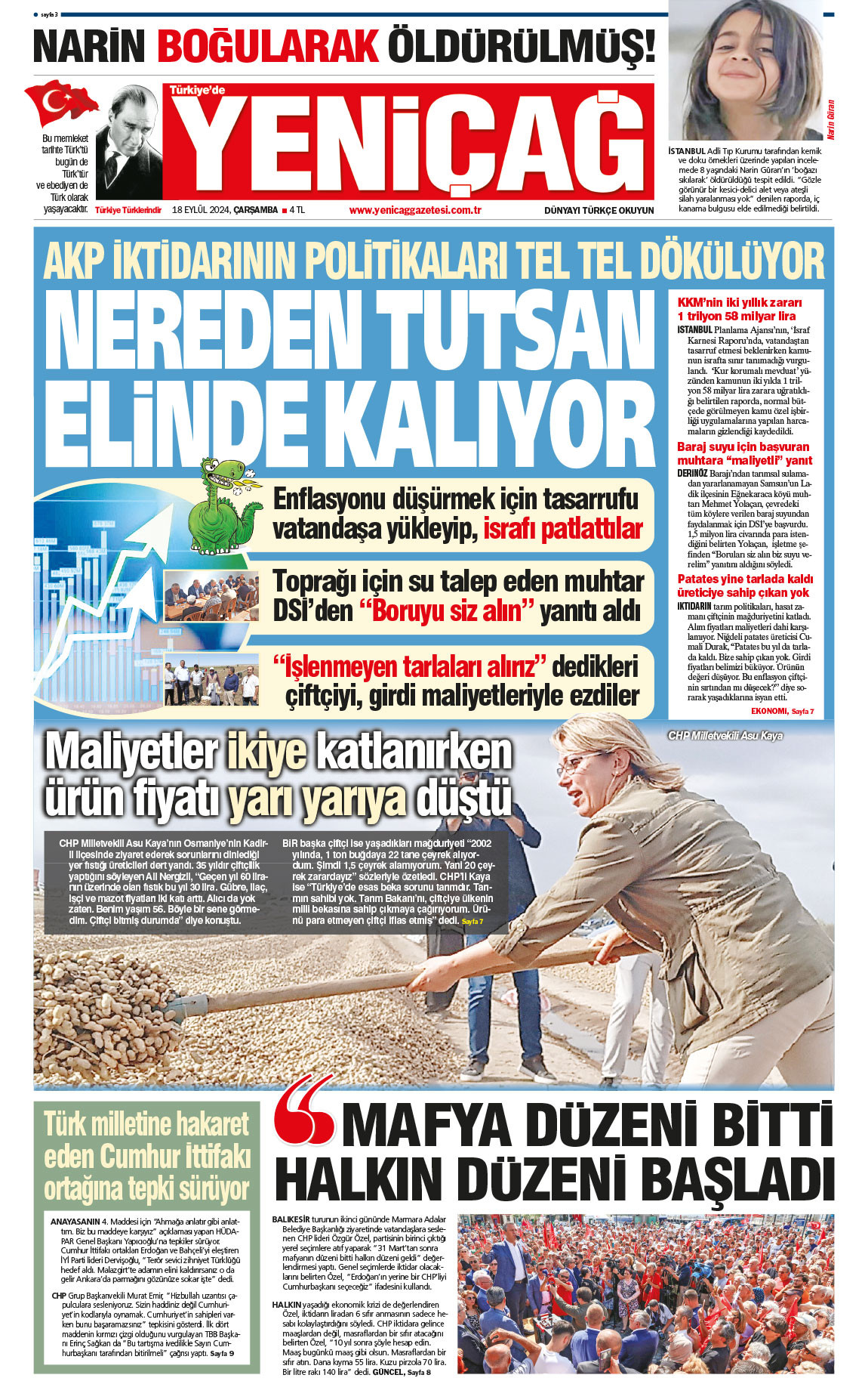 18 Eylül 2024 Çarşamba