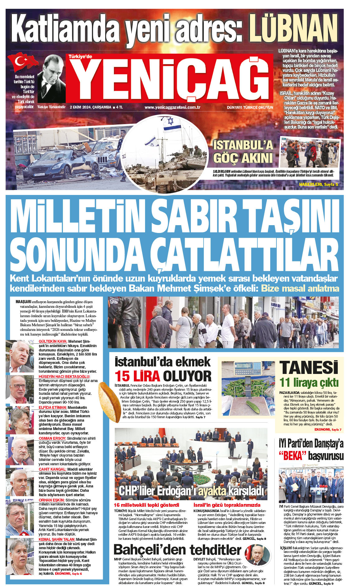 2 Ekim 2024 Çarşamba