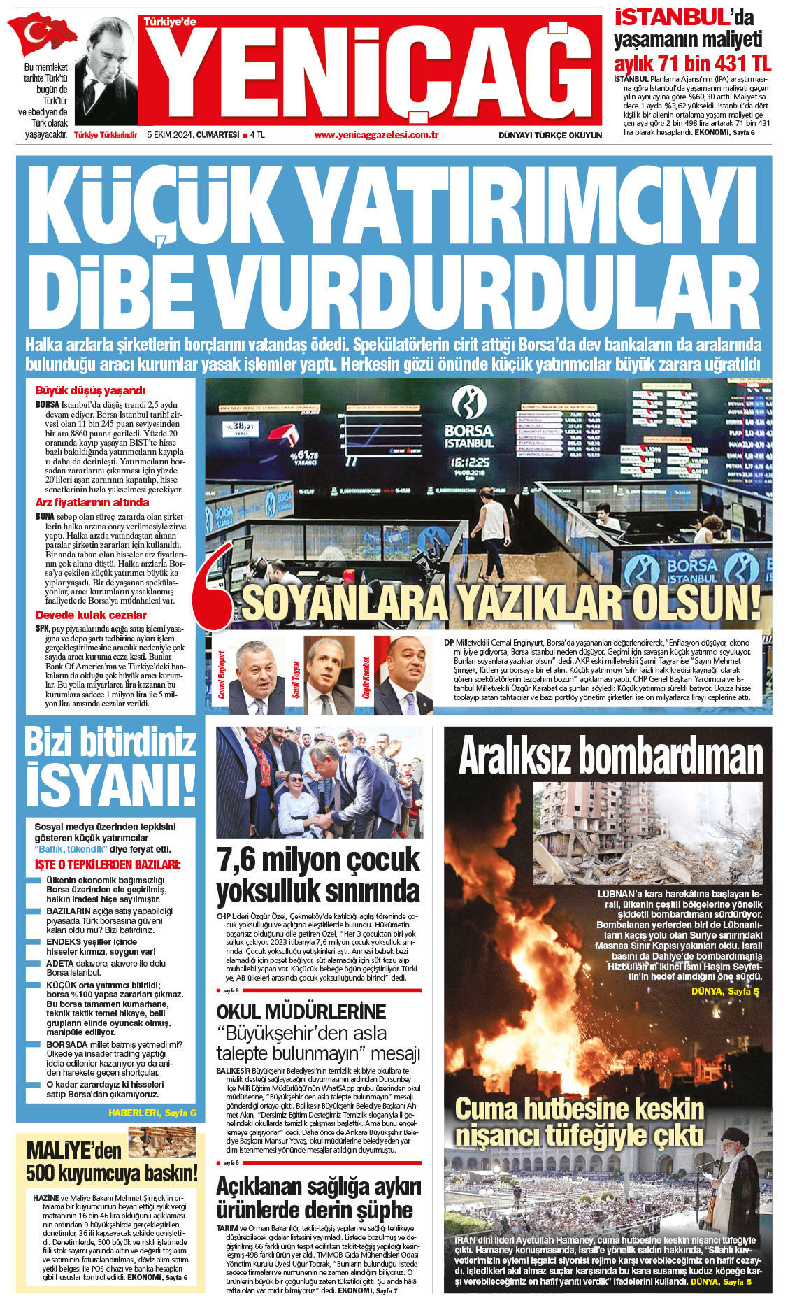 5 Ekim 2024 Cumartesi