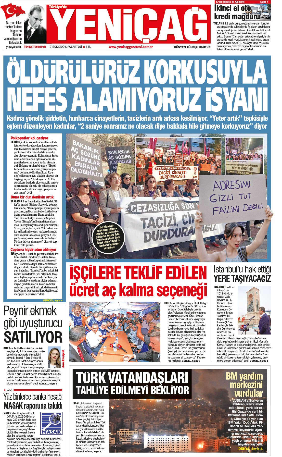 7 Ekim 2024 Pazartesi