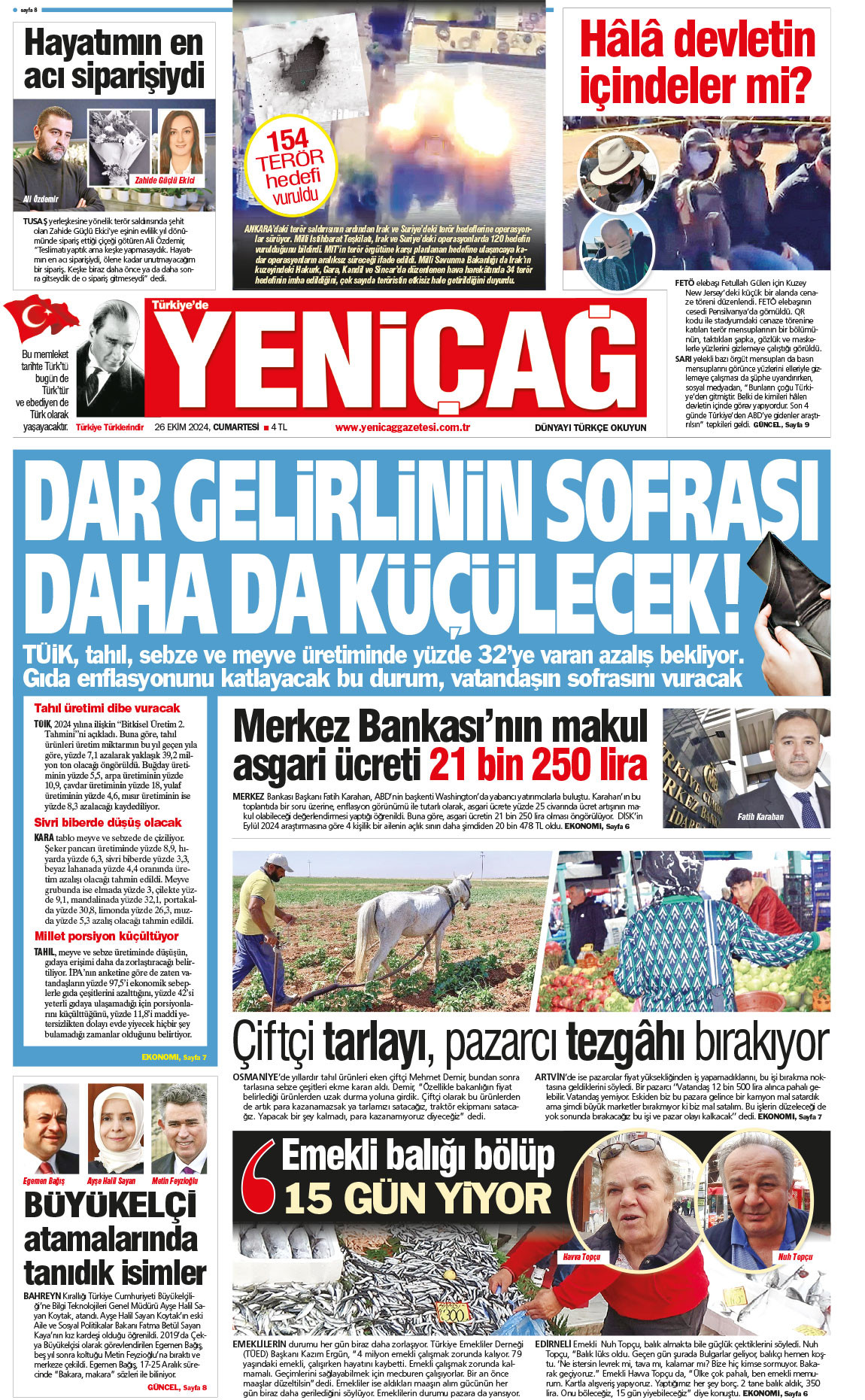 26 Ekim 2024 Cumartesi