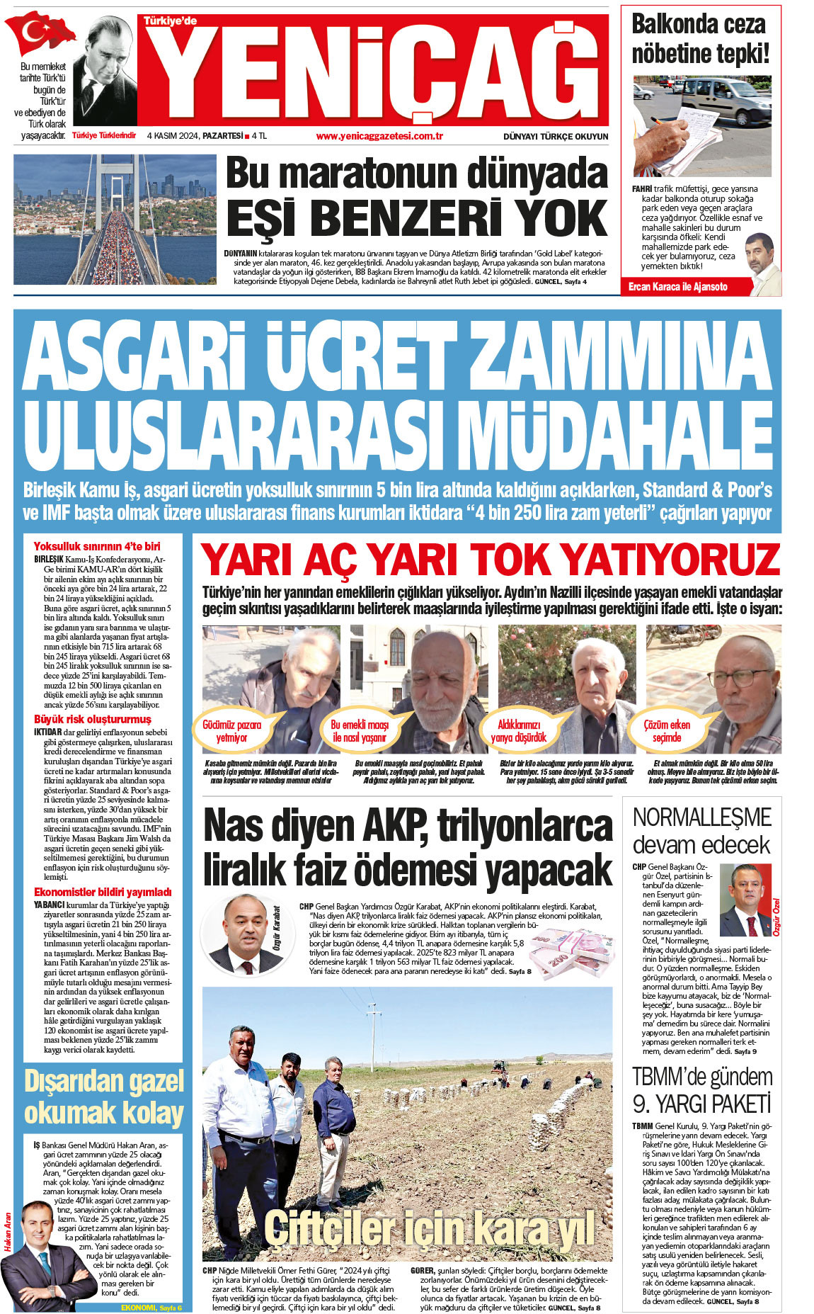 4 Kasım 2024 Pazartesi