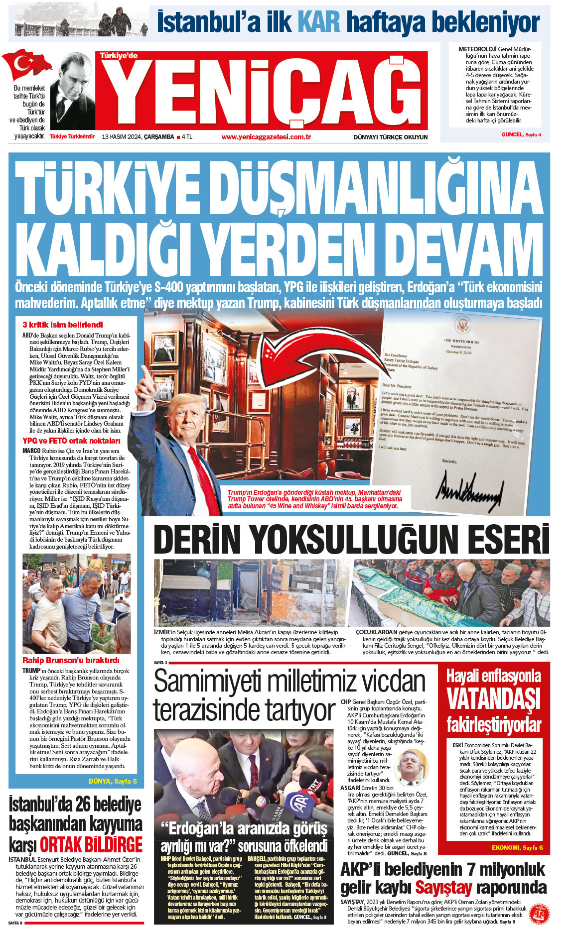 13 Kasım 2024 Çarşamba