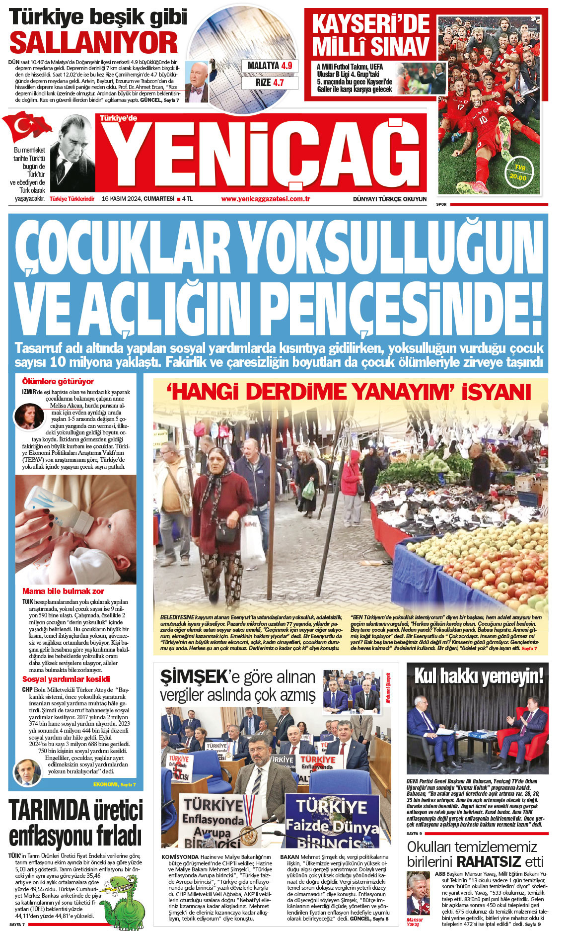 16 Kasım 2024 Cumartesi