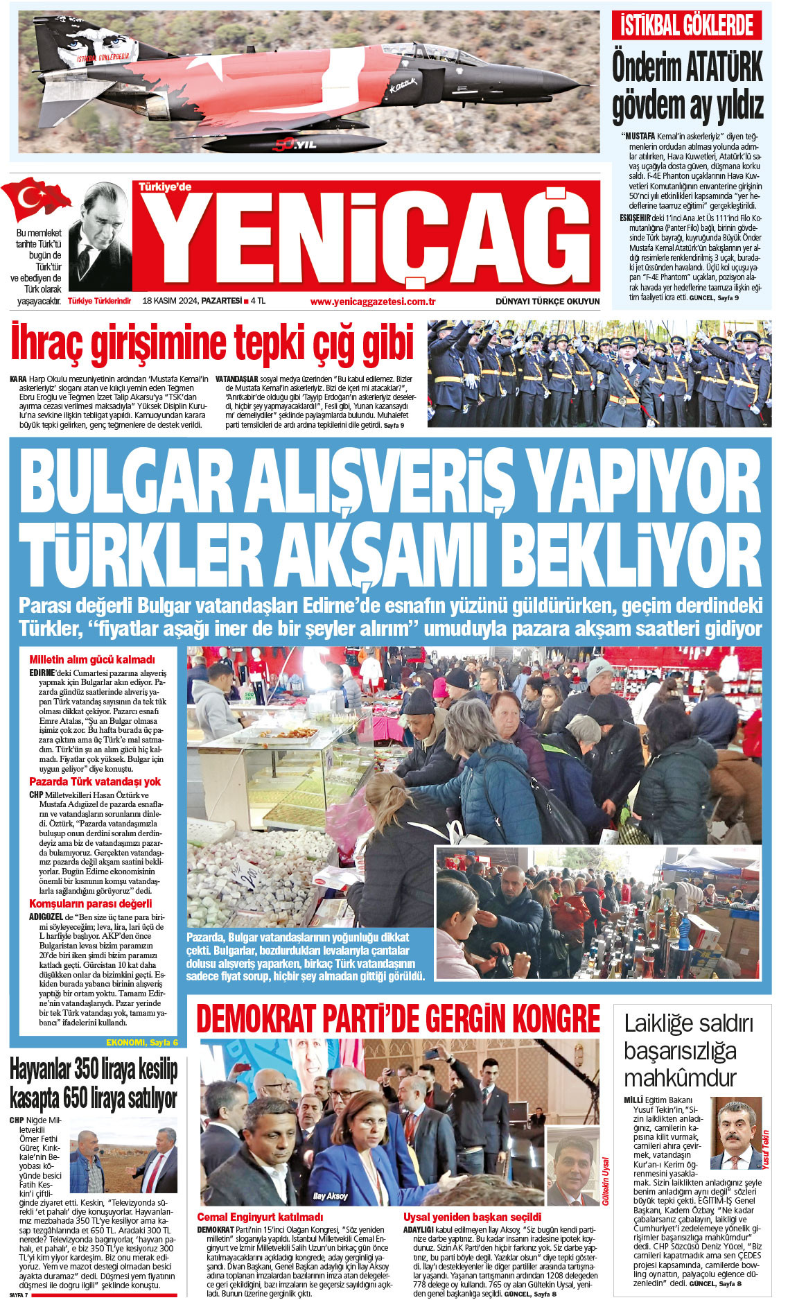 18 Kasım 2024 Pazartesi