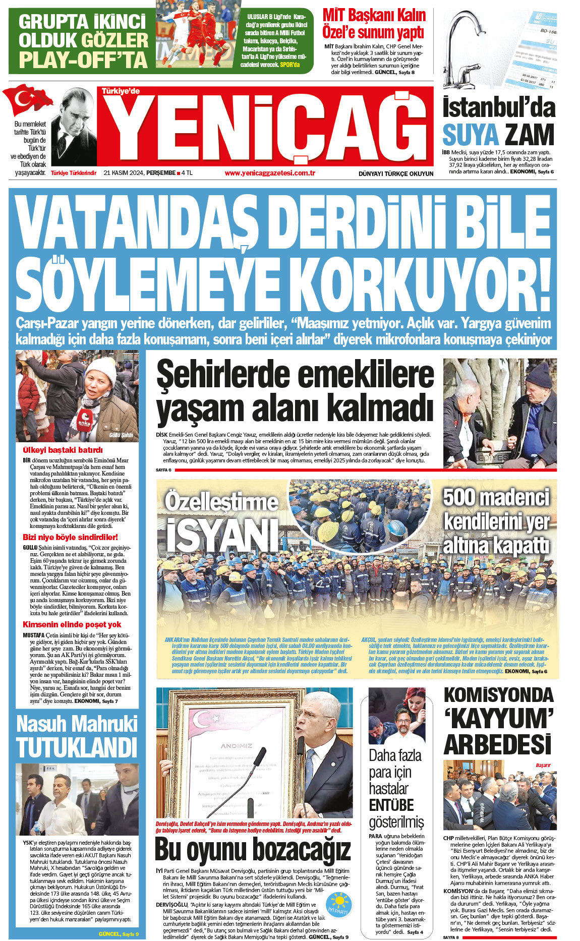 21 Kasım 2024 Perşembe