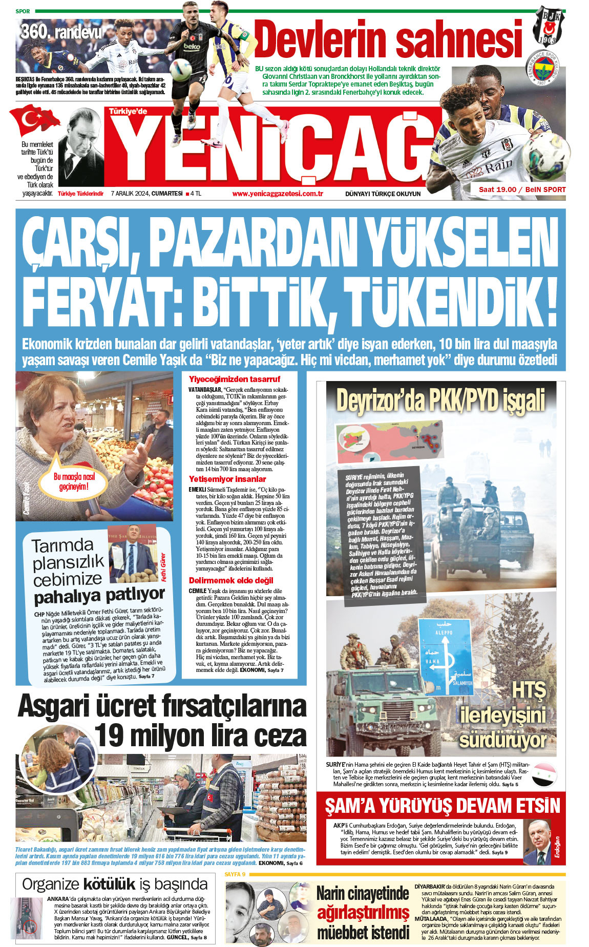 07 Aralık 2024 Cumartesi