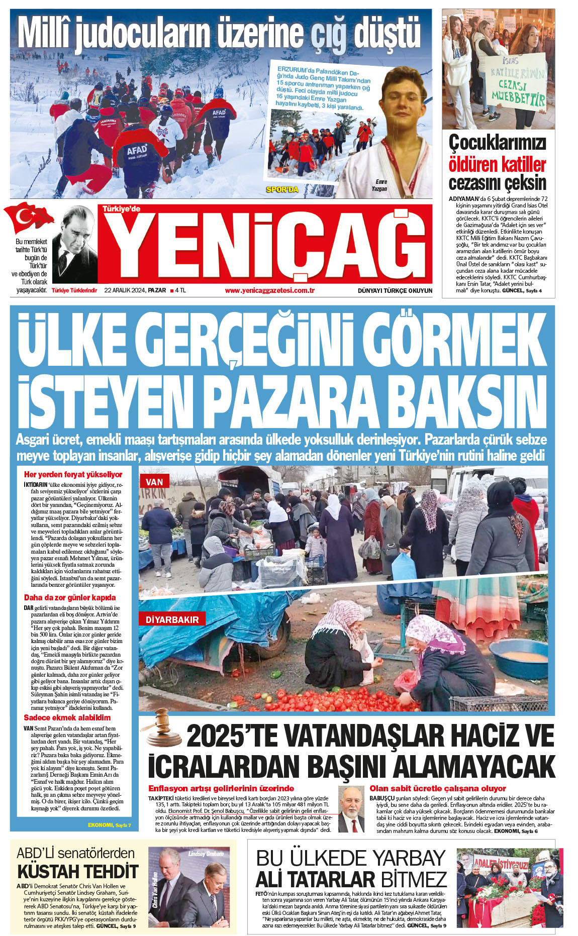 22 Aralık 2024 Pazar