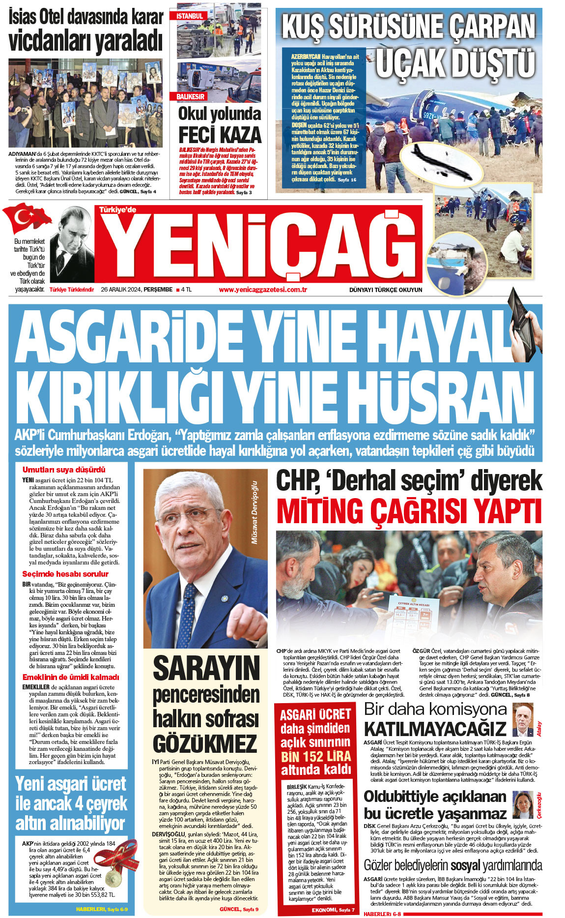 26 Aralık 2024 Perşembe