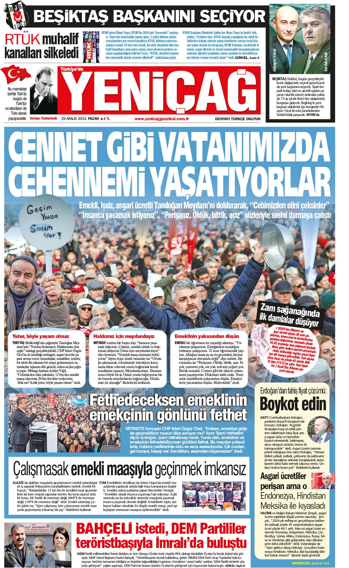 29 Aralık 2024 Pazar