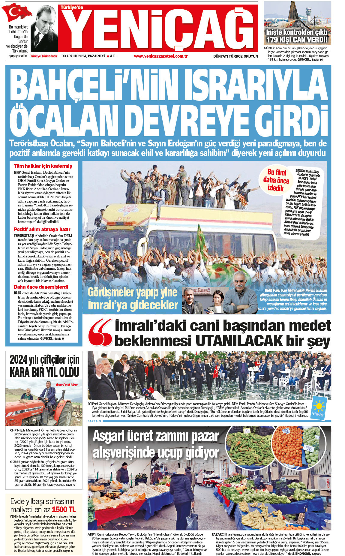 30 Aralık 2024 Pazartesi