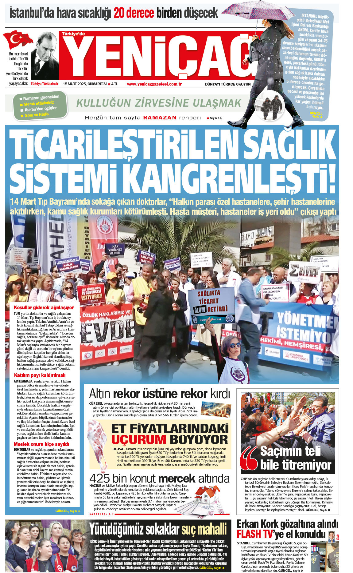 15 Mart 2025 Cumartesi