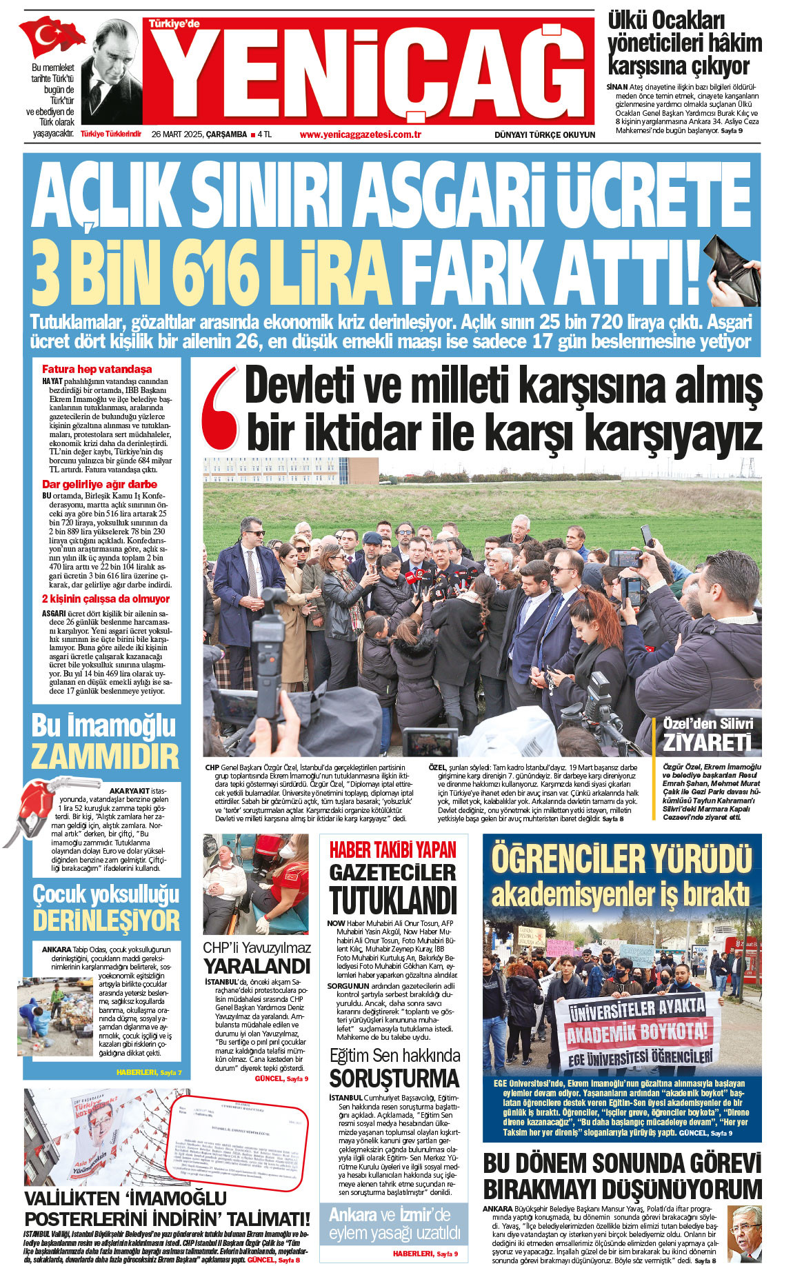 26 Mart 2025 Çarşamba