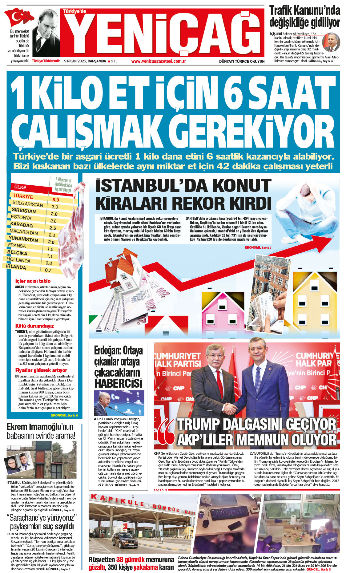 9 Nisan 2025 Çarşamba