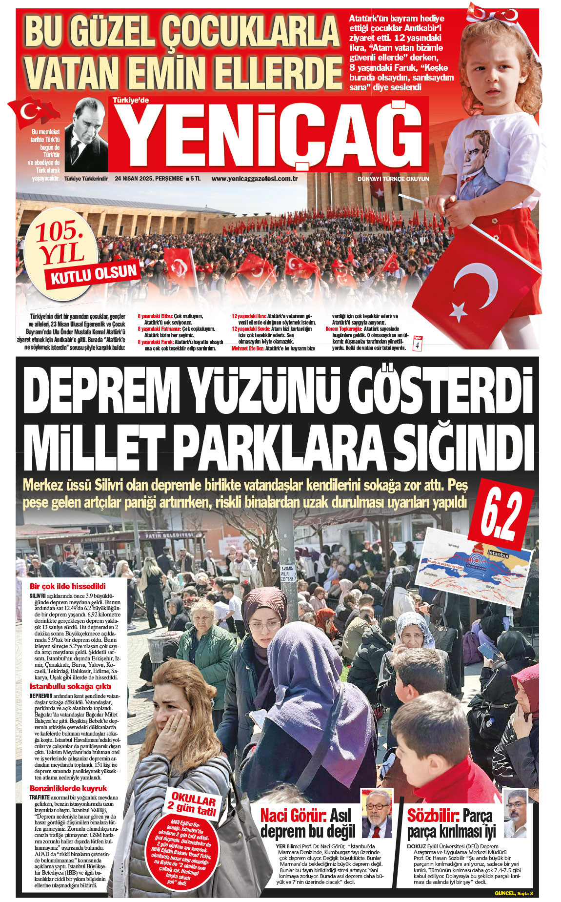 24 Nisan 2025 Perşembe