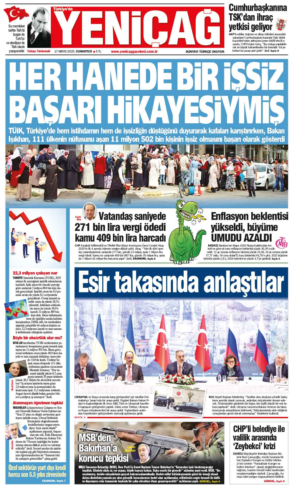 17 Mayıs 2025 Cumartesi