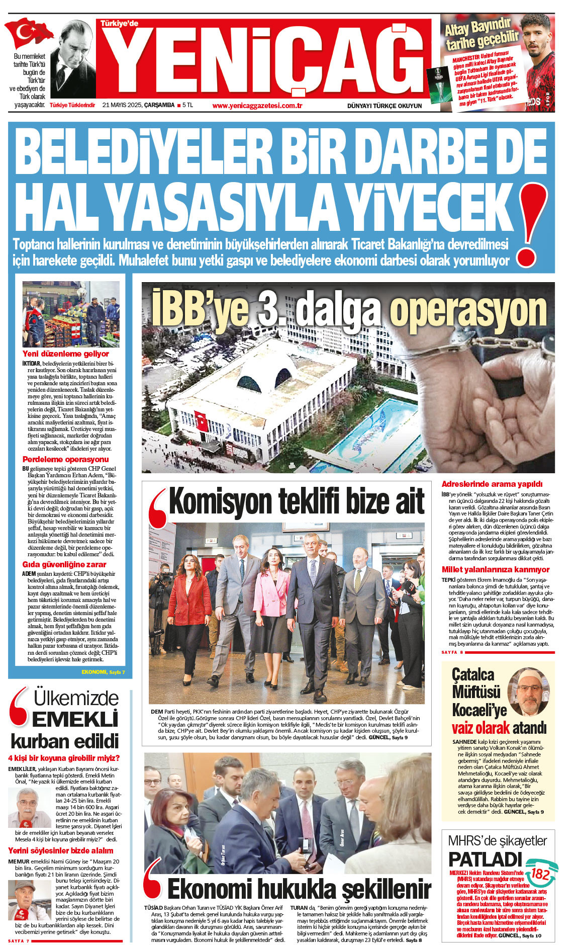 21 Mayıs 2025 Çarşamba